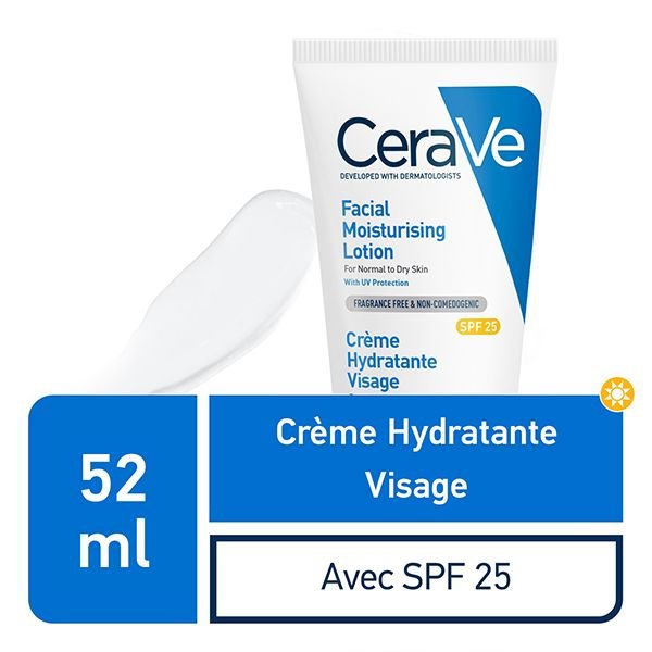CeraVe Crème Hydratante Visage Peau Normale à Sèche